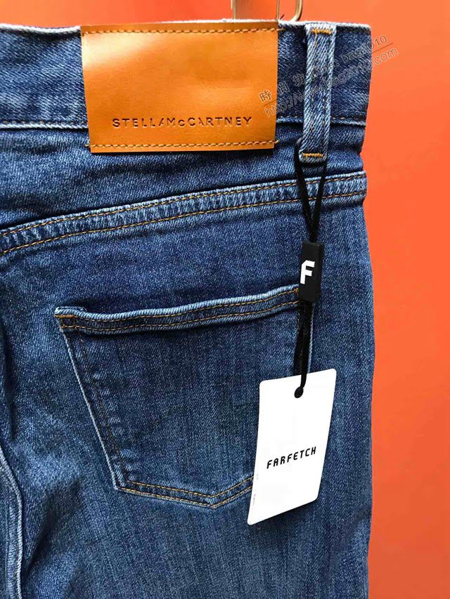 StellaMcCartney牛仔長褲 2020新款女款織帶牛仔褲  tzy2582